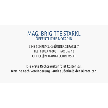 Öffentliches Notariat Mag. Brigitte Starkl