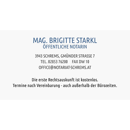 Öffentliches Notariat Mag. Brigitte Starkl